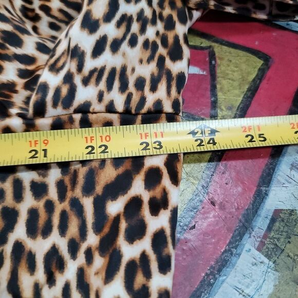Worthington Leopard print button-up thick long sleeve blouse - size XXL - Picture 5 of 8